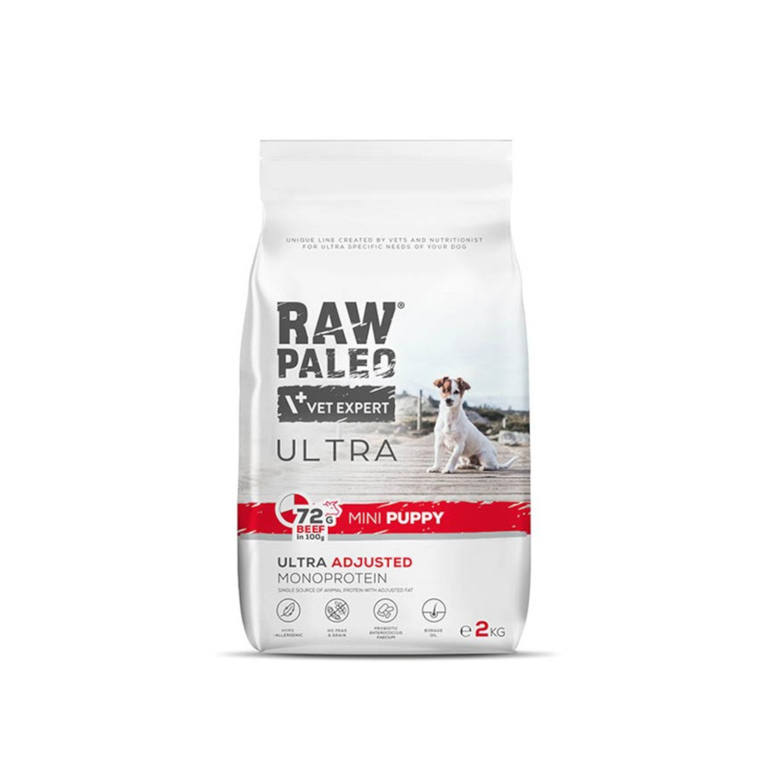 RAW PALEO ULTRA BEEF PUPPY MINI - suché krmivo s hovädzím mäsom pre šteniatka malých plemien
