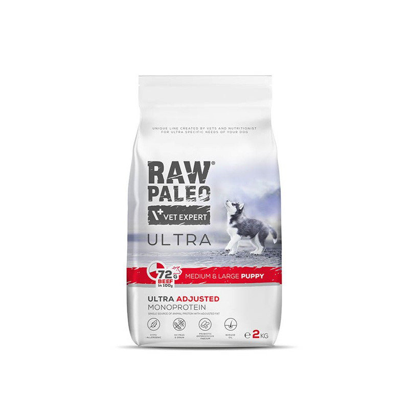 RAW PALEO ULTRA BEEF PUPPY MEDIUM/LARGE