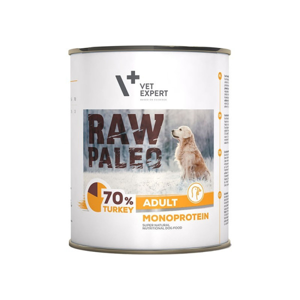 RAW PALEO ADULT DOG TURKEY 12X800G