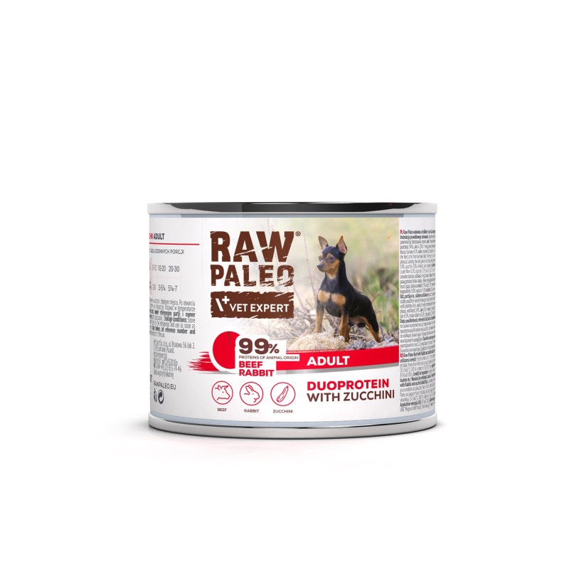 RAW PALEO BEEF&RABBIT ADULT CAN