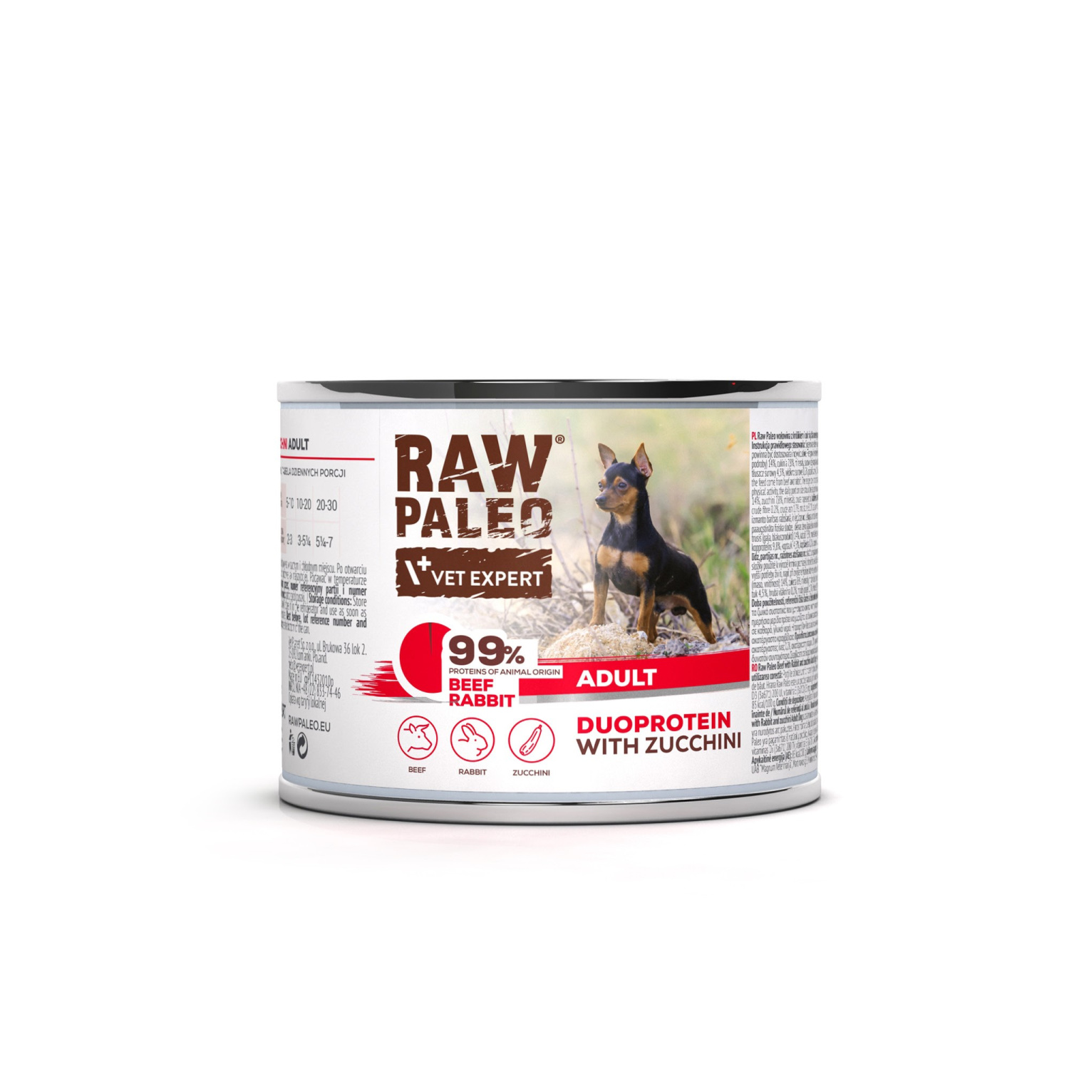 RAW PALEO BEEF&RABBIT ADULT CAN