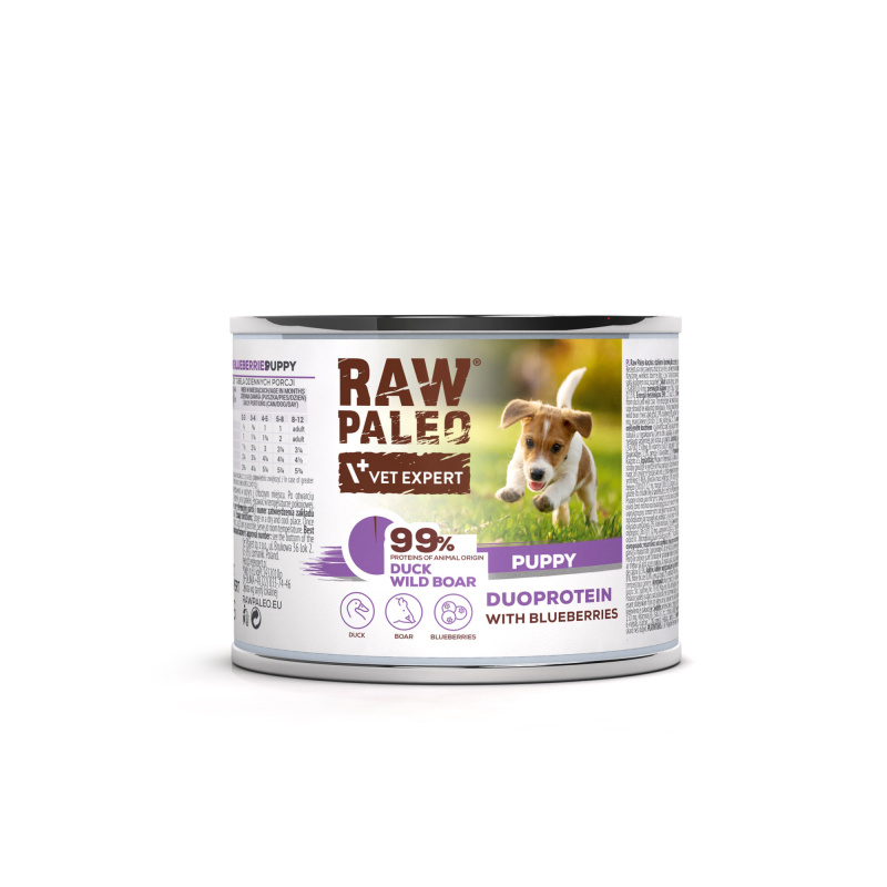 RAW PALEO DUCK&BOAR PUPPY CAN