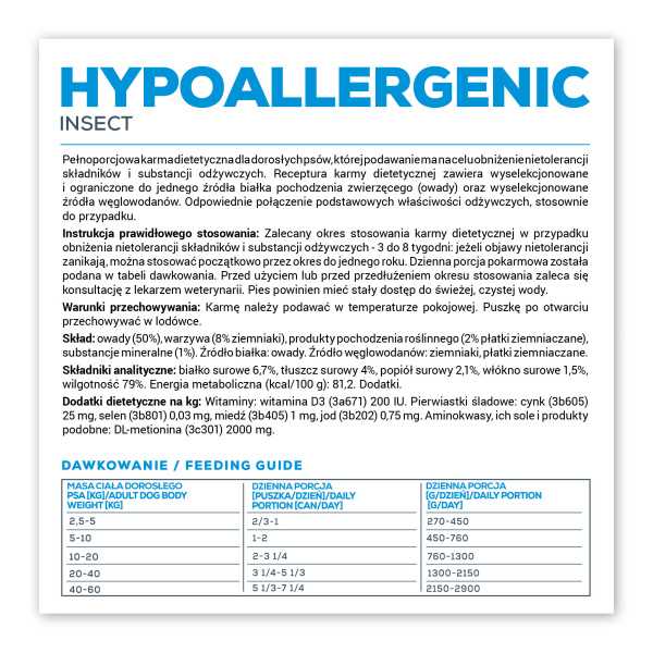 Vet Expert HYPOALERGÉNNE HMYZ 400G