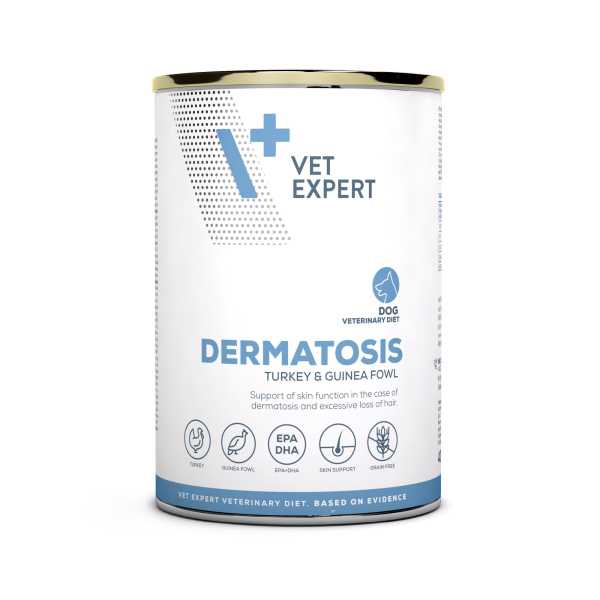 VET EXPERT DERMATOSIS DOG TURKEY & GUINEA FOWL 400g