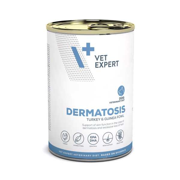 VET EXPERT DERMATOSIS DOG TURKEY & GUINEA FOWL 400g