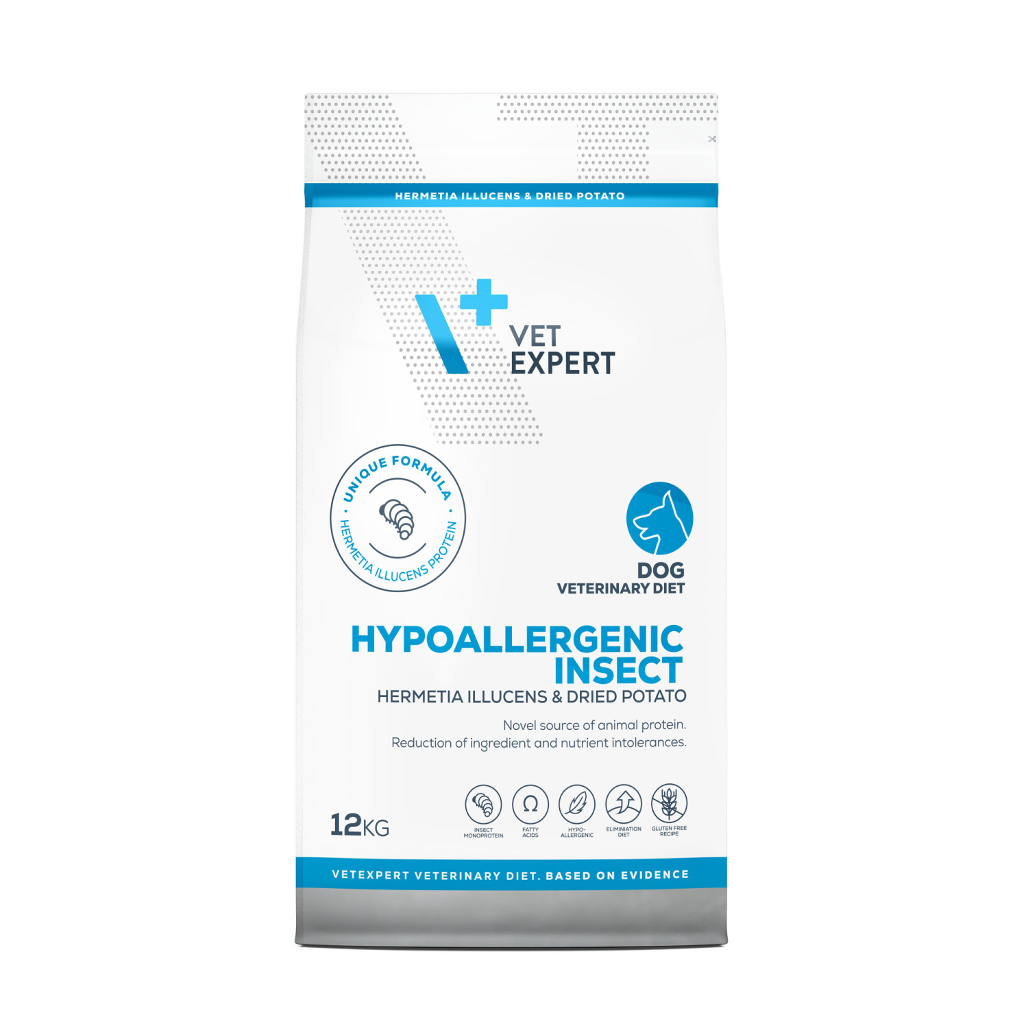 VET EXPERT HYPOALLERGENIC INSECT - suché veterinárne krmivo pre psov