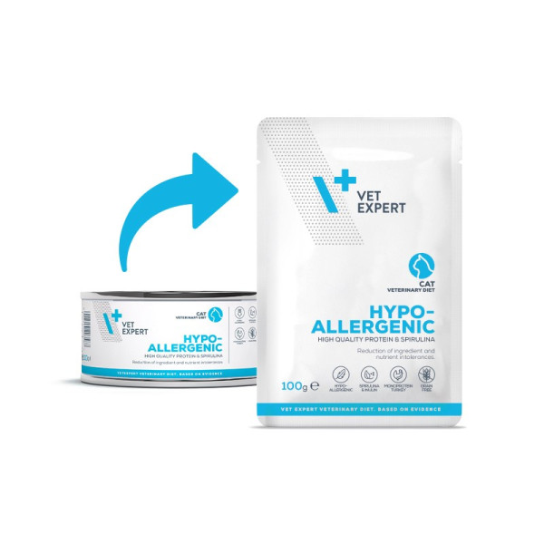 VET EXPERT HYPOALERGÉNNE PRE MAČKY vrecko 12x100g