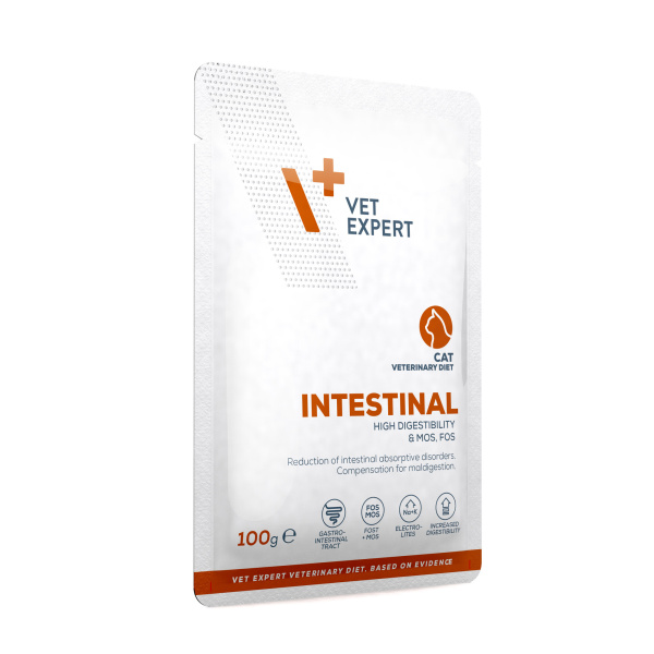 VET EXPERT INTESTINAL CAT sáčok 12x100g