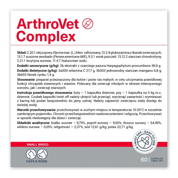 ARTHROVET KOMPLEX MALÉ PLEMENÁ