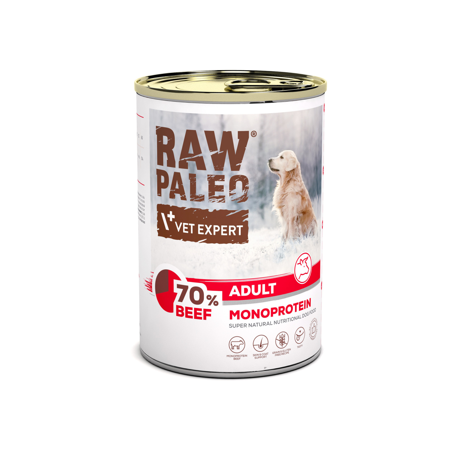 RAW PALEO ADULT DOG BEEF 400G