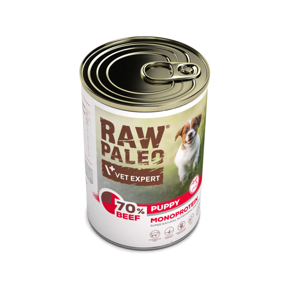RAW PALEO PUPPY BEEF 400G