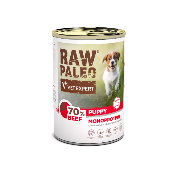 RAW PALEO PUPPY BEEF 400G
