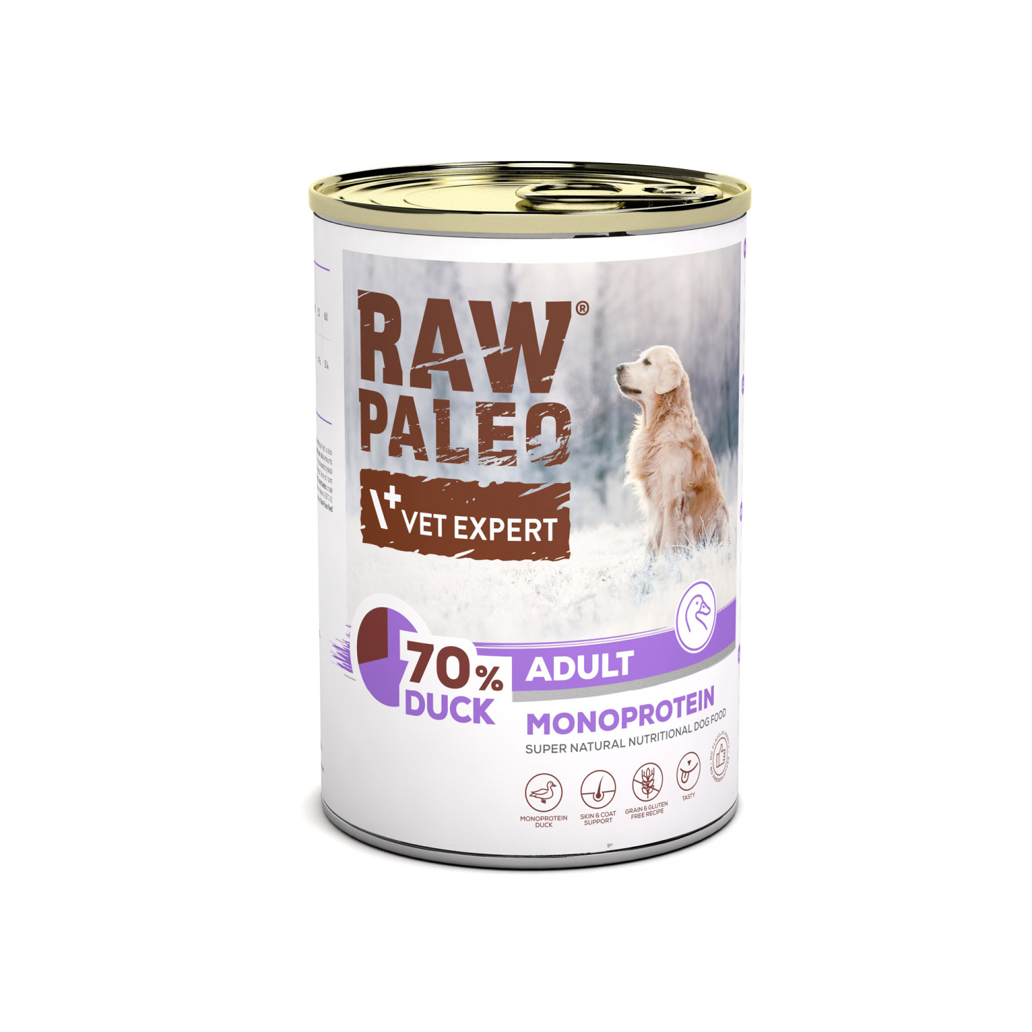 RAW PALEO ADULT DOG DUCK 400G