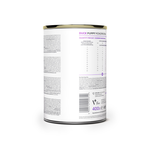 RAW PALEO PUPPY DUCK 400G