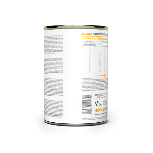 RAW PALEO PUPPY TURKEY 400G