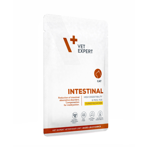 VET EXPERT INTESTINAL CAT Morčacie a kuracie mäso 100 g vrecko –