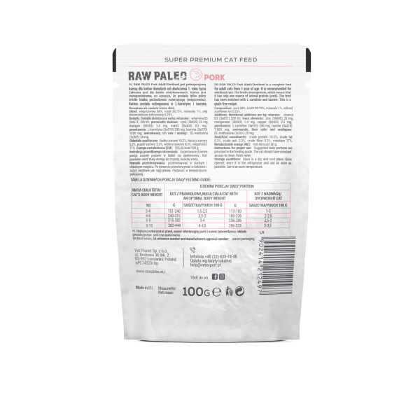 RAW PALEO KITTEN MAČKA BRAČOVÉ 100G