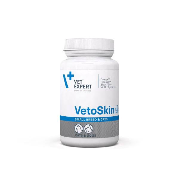 VET EXPERT VETOSKIN SMALL BREED AND CATS - popora kože a srsti