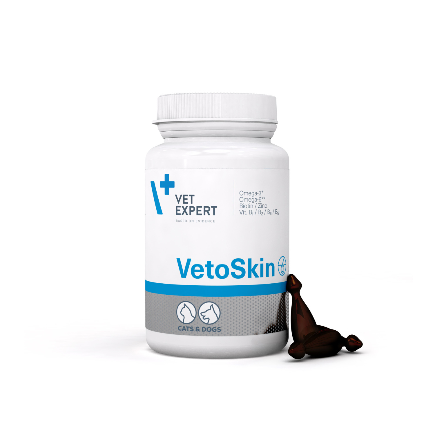 VET EXPERT VETOSKIN - podpora kože a srsti pre psy a mačky