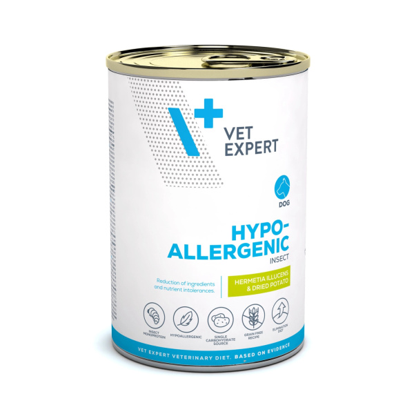 VET EXPERT HYPOALLERGENIC INSECT 375g - mokré veterinárne krmivo pre psov