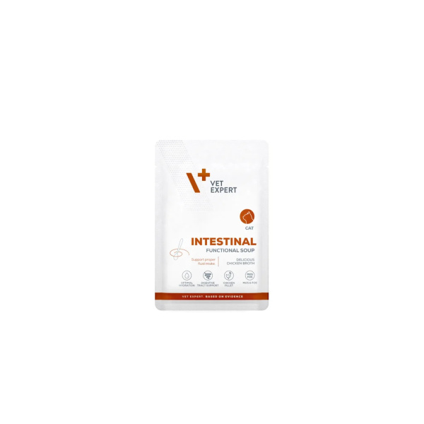 VET EXPERT INTESTINAL CAT FUNCTIONAL SOUP 40g sáčok - polievka pre mačky s poruchami trávenia