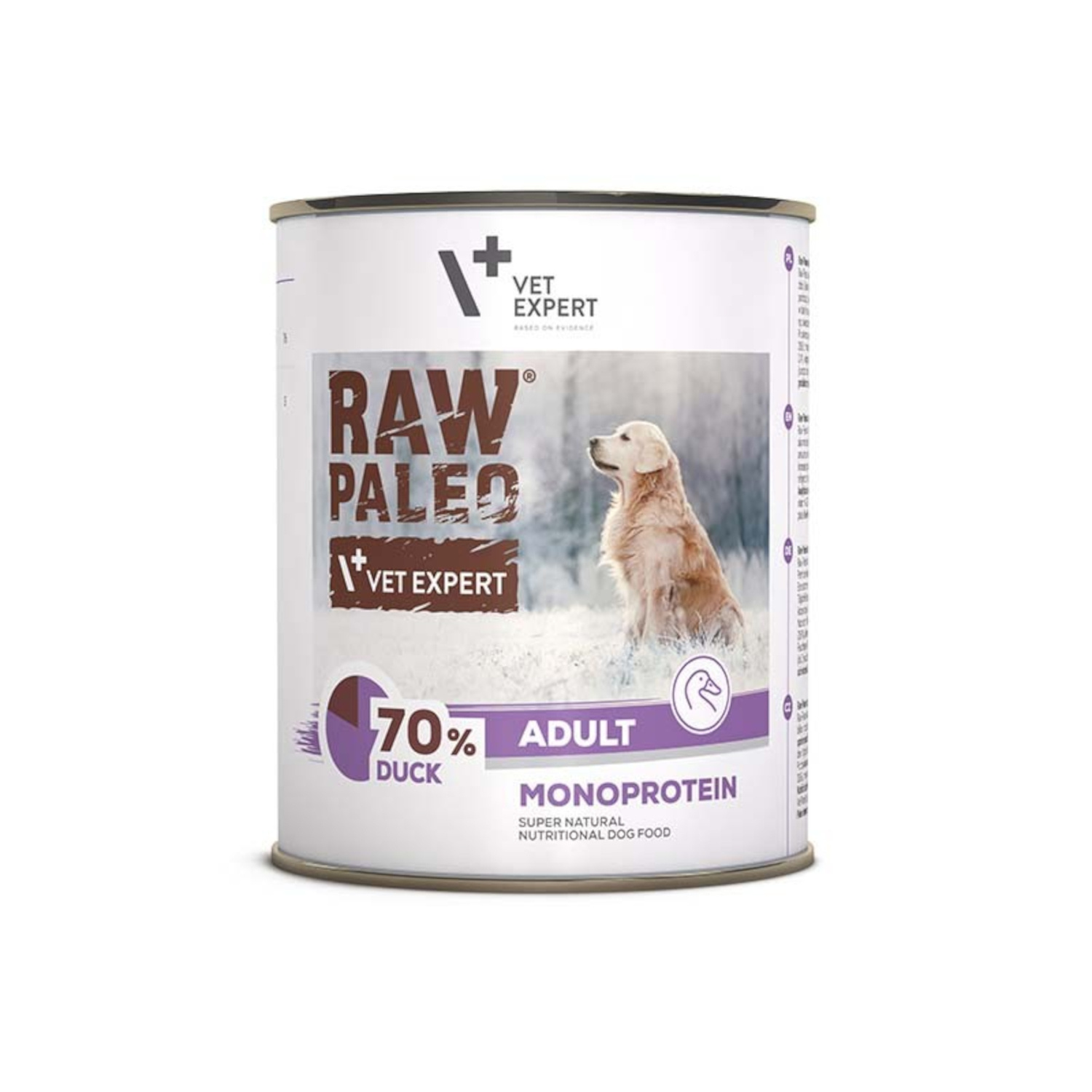 RAW PALEO ADULT DOG DUCK 800G