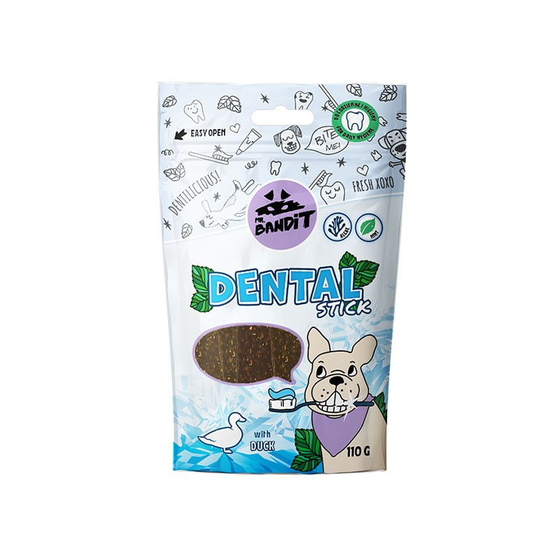 Zubné tyčinky Mr. Bandit s kačacím mäsom 110 g