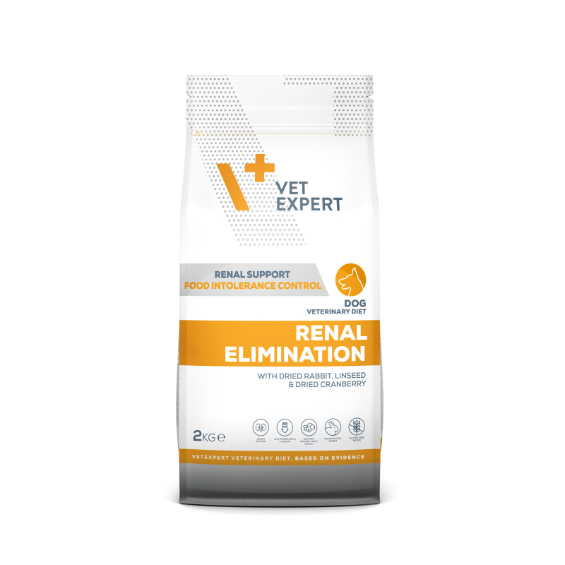 VETERINÁRNY EXPERT RENAL ELIMINATION DOG - diéta pre psov s obličkovým zlyhaním (Veľkosť balenia: 2kg)