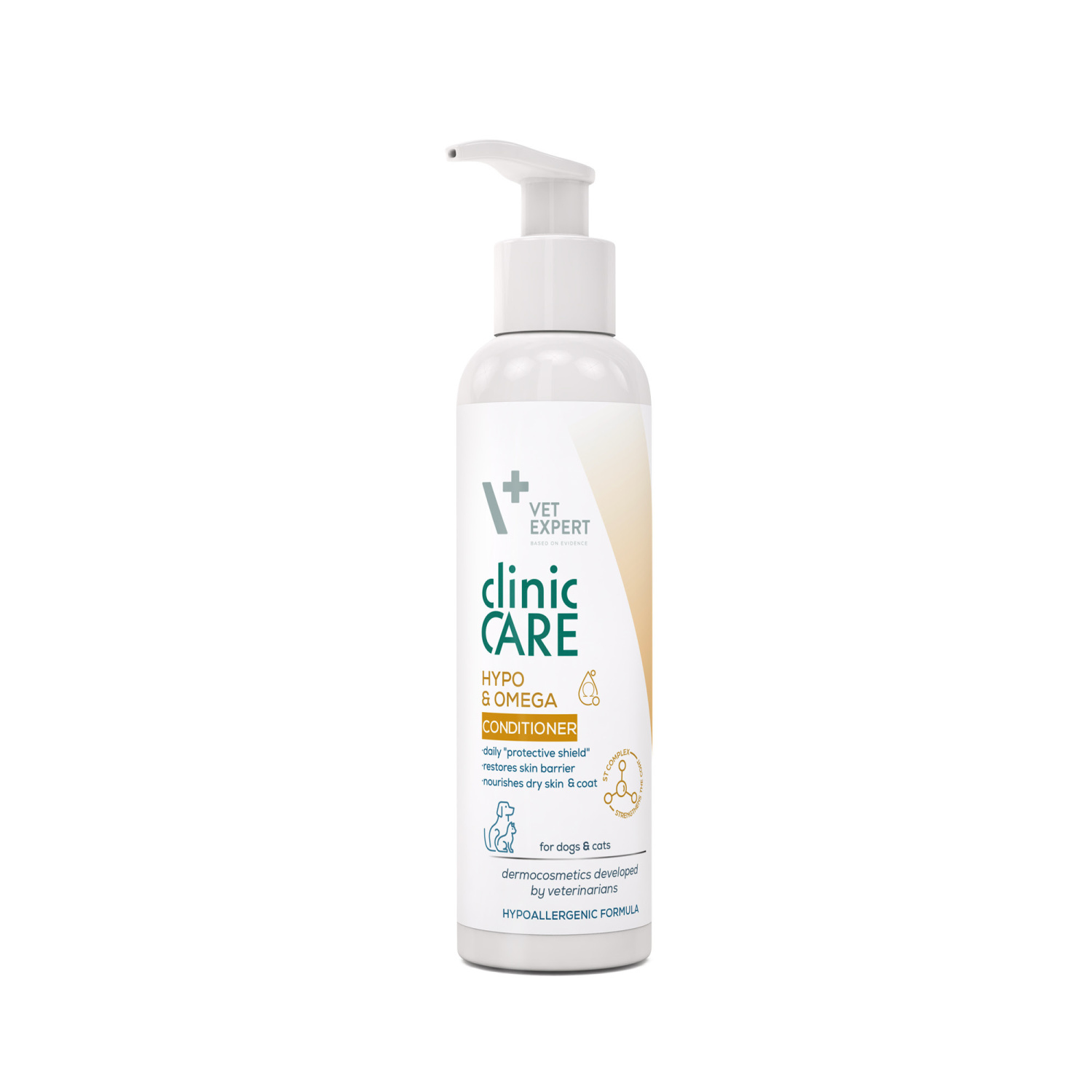 VET EXPERT Clinic Care Hypo & Omega Conditioner - zmäkčujúci kondicionér pre psy a mačky 150 ml